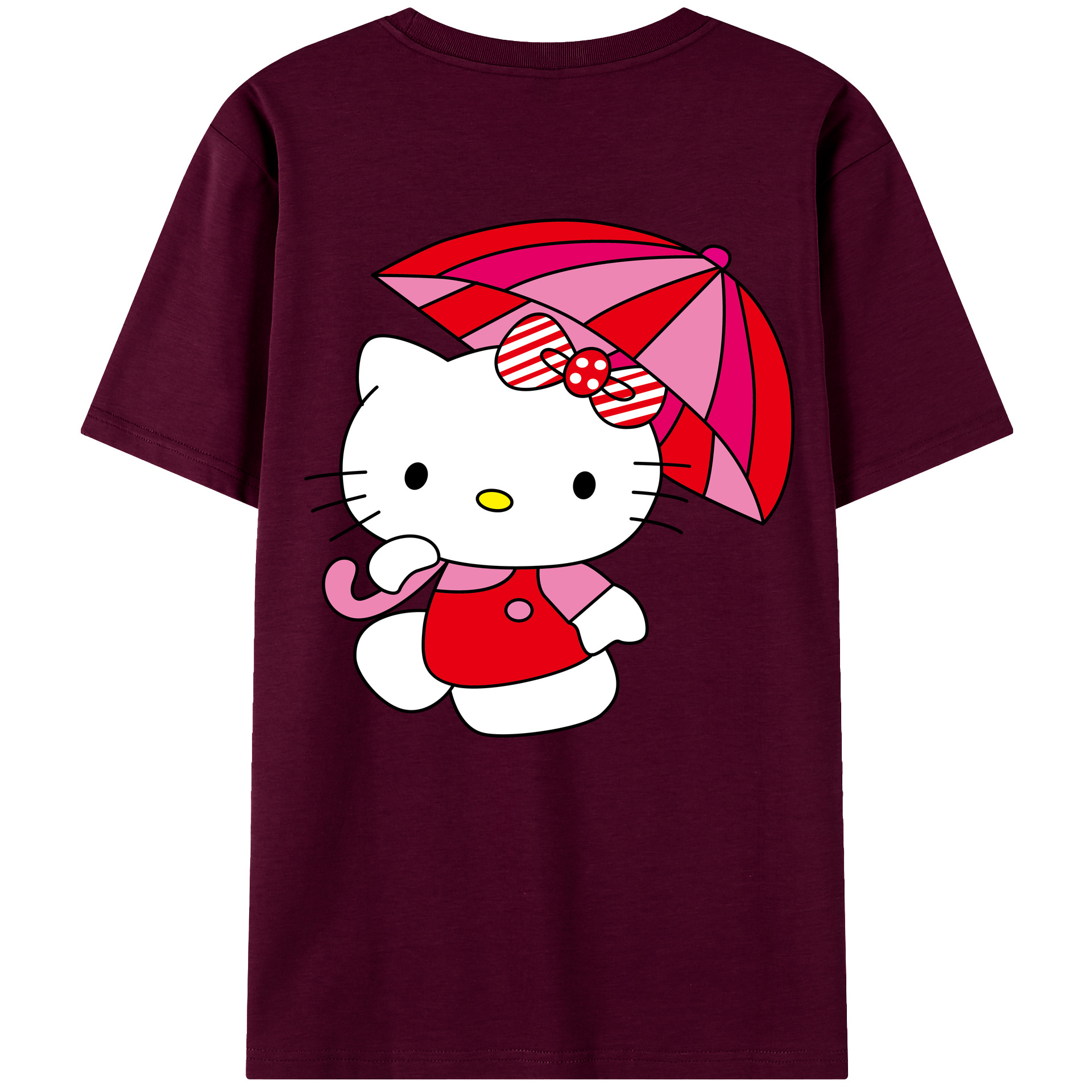 （画像用） Hello Kitty ハローキティ レディース半袖Tシャツ(バックプリント)